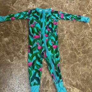 Little Sleepies Tropical Flamingo Kids Footie